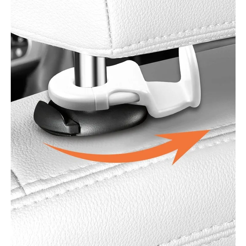 RideNook Headrest Hooks (2-Pack) — Hidden Bag & Purse Hangers